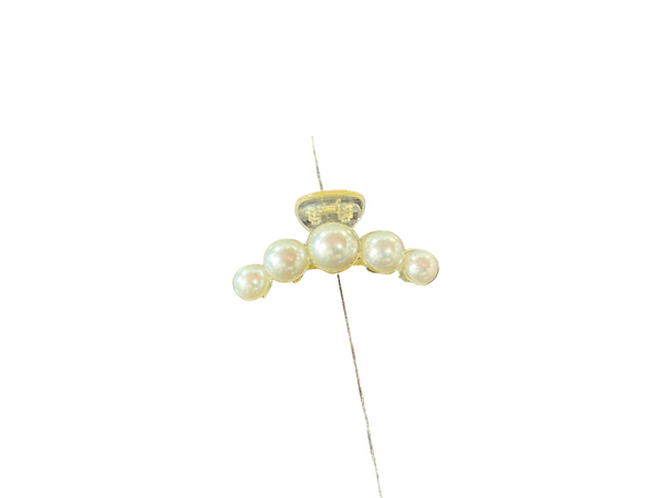 Champagne Large Pearl Hair Clips