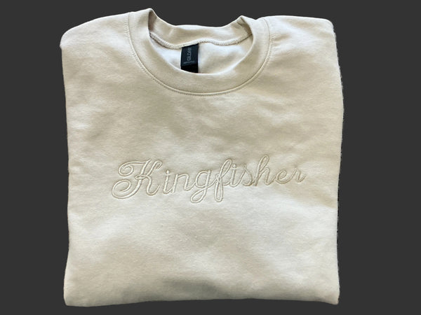 Cream Colored Kingfisher Crew Neck Adult