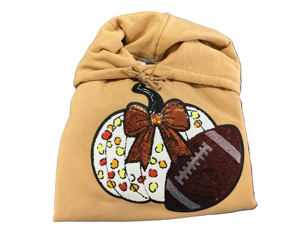 Football pumpkin hoodie
