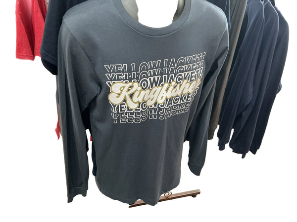 Kingfisher Yellowjackets Fade L/S Blue
