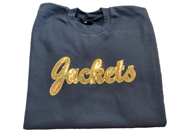 Golden jackets navy crewneck