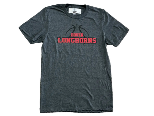 Dover Longhorns Charcoal Shadow Tee