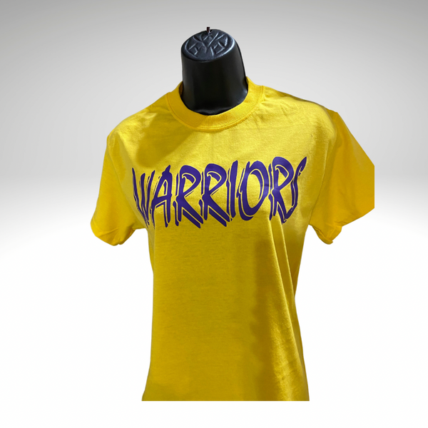 Warriors Yellow and purple short sleeve