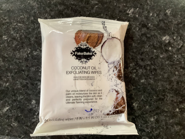 Coconut Exfoliating Wipes Packet