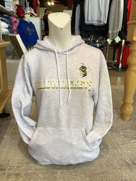 Yellowjackets Hoodie white and gold print