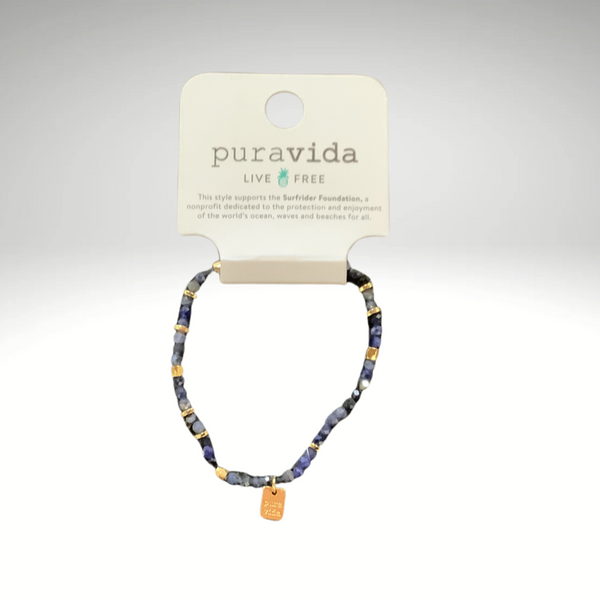 Surfrider sea stone stretch bracelet