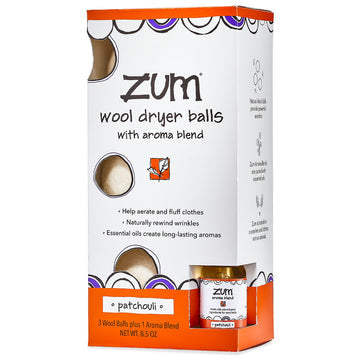 Zum Wool Dryer Balls with Aroma Blend