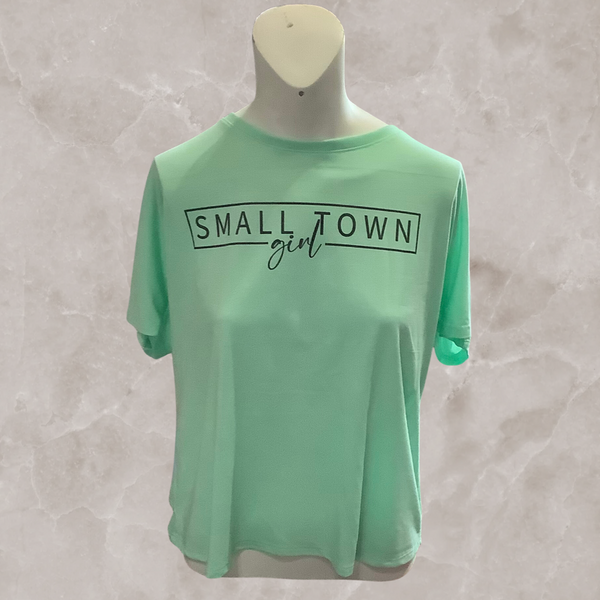 Small Town Girl t-shirt (turquoise)