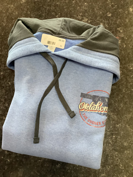 Oklahoma Blue Fleece Hoodie