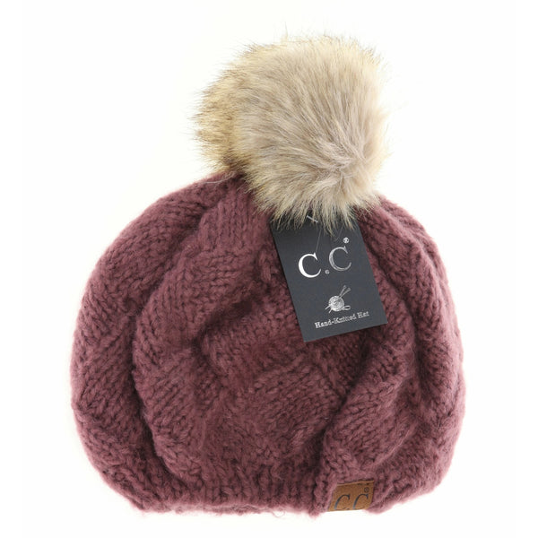 CC Basket Weaved Knitted Beret